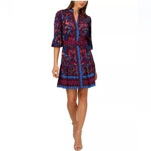 Adrianna Papell NWT Multicolor Floral Midi Dress